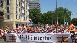 Hundreds march in Madrid to voice anger at government's handling of coronavirus