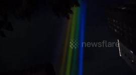 Stunning rainbow projections light up New York for Pride Month