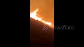 Traverse Fire rages down the mountain in Utah