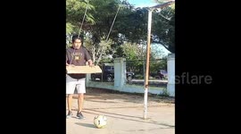 Challenge from the National freestyle champion from Indonesia