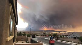 Las Vegas residents advised to evacuate as Mahogany Fire rages
