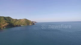 Cruise through the beach of Taganga in Colombia