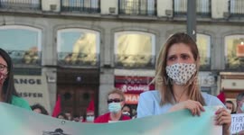 Concentración en Puerta del Sol en defensa de la de la Sanidad Publica