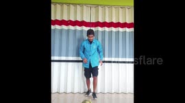 Freestyle element with everything you have at home. A trick from the Indonesian freestyle champion