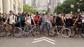 New York protesters demand NYPD cuts ahead of City Council budget