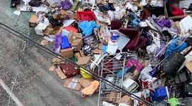 Seattle Department of Transportation Clearing out Remaining Pile of Trash Supplies Left by CHOP Protestors