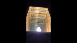 Illusion gives coffee table depth to look like a dark, deep and desolate abyss