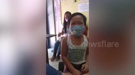 Adorable schoolboy sings Frank Sinatra hit to stay calm while having vaccine
