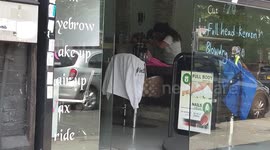 UK hairdresser spotted cutting hair before official government reopening