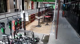 Cafes and restaurants spill on to Paris streets fuelling frustration and anger from motorists