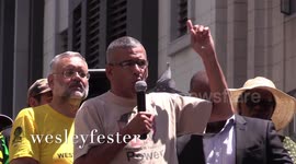 Tony Ehrenreich speaks outside Western Cape State of the Province Address