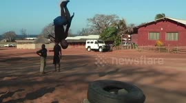 These 5 Kids will Show you How to Transform an Old Truck Tyre into a Fun Sport