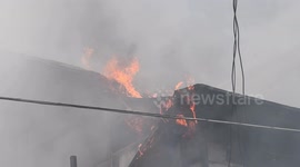 Hero's battle a Duplex home fire in 90+ degree heat