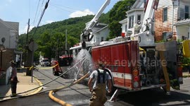 2nd alarm house fire Shamokin, Pa