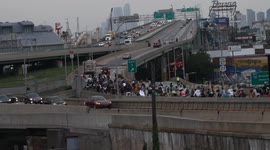 20200703 Brooklyn Queens Expressway, Brooklyn NY Bicycle Black Lives Matter Protest 01