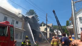 Hero's in action at Duplex fire in Shamokin, Pennsylvania