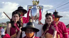 Liverpool fans in Thailand celebrate Premier League title victory