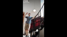 Step dancing vicar in church.
