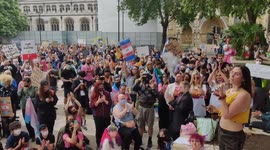 Jess speaks to over a Thousand People protesting Boris Johnson’s alleged proposal to ban trans people from public bathrooms and single-sex facilities