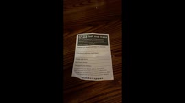 Wetherspoons handout test and trace leaflets