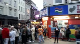 London's Soho becomes a street party on Super Saturday