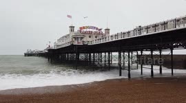 Brighton Seafront On A Windy Super Saturday