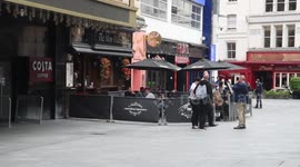 Leicester Square In The West End Of London On Super Saturday