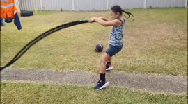 7 year old girl boxer fitness workout