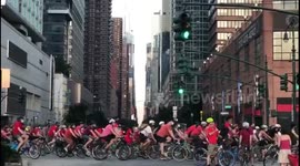 Thousands dress in red and bike for freedom during Black Lives Matter protest