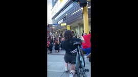 Minneapolis protesters kneel and hold moment of silence during march for justice