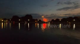 Stunning time lapse shows Washington DC Independence Day fireworks display