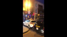 Blackpool town centre Saturday night the day the bars where allowed to open after lockdown