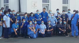 Nurses join 'clap for carers' as NHS turns 72