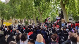 Yemeni Youth Gathered in Parliament Square, joining Thousands of Black Lives Matter Protesters to Demand Justice