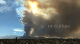 Mahogany fire: Timelapse shows smoke filling the sky
