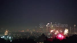 Illegal fireworks light up Los Angeles sky on Fourth of July