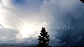 Canadian homeowner captures supercell formation in timelapse