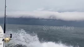 Epic shelf cloud forms over waters 40 miles off South New Jersey as storms hit Tri-State Area