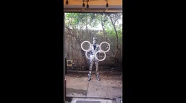 Completely mesmerising hoop juggling by Aussie performer