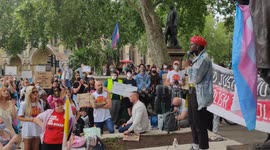 Passionate speech by Terrell at Trans Rights Protest in London: