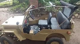 Man builds fully-functional miniature toy jeep for 10-year-old leukaemia survivor in southern India