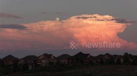 Severe thunderstorm in New york state visible from as far away as Markham Ontario Canada due to the COVID pollution free clear skies these days