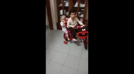 My baby girl first day trying cycling