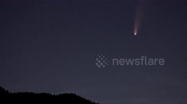 Comet Neowise sails above Swiss skies