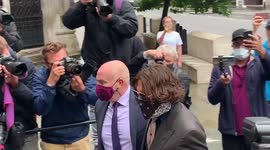 Hollywood actor Johnny Depp arrives in London court on day two of defamation case against The Sun newspaper