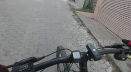 Cycling at dawn