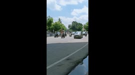 Traffic flow in Hyderabad, India even during Corona Virus and lockdown times