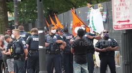 Police at scene at Black Lives Matter protest
