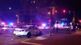 Large police presence after crash on Columbus Blvd in Philadelphia