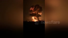 Fireworks factory explodes creating huge mushroom cloud in China